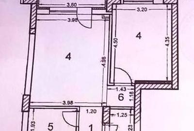 Apartament cu 2 camere decomandat în Tractorul