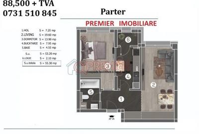 Apartament cu 2 camere decomandat în Central - 9