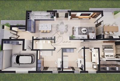 Casă individuală cu 4 camere cu Canalizare în Stupini - 3