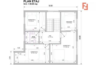 Duplex cu 4 camere cu Canalizare în Giarmata - 5