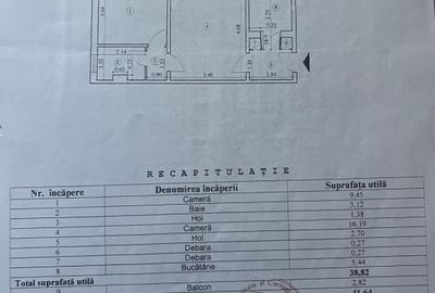 Apartament 2 Camere 42 mp  Etaj 2/4 – Păcurari / Zona Alpha Bank - Lukoil - 2