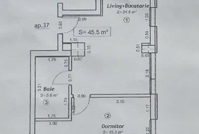 Apartament nou cu 2 camere mobilat si utilat- zona Soarelui- pozitie excelenta - 4