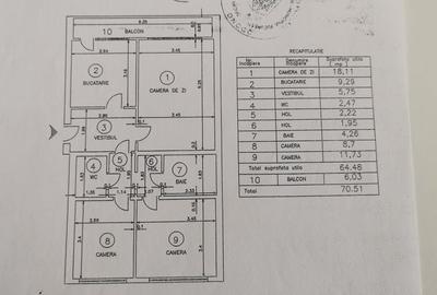 Apartament 3 camere cu centrala - 11
