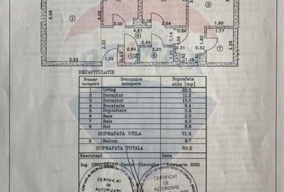 Apartament cu 3 camere de vanzare Central District 4 Elemente | Titan - 24