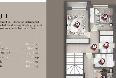 Vila Premium, P+1E+M, su 171 mp, teren 242 mp - 28