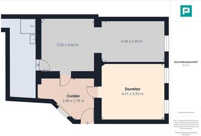 Apartament cu 2 camere semidecomandat în Drăgășani