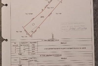 Vand teren cu suprafata de 11510 mp. - 2