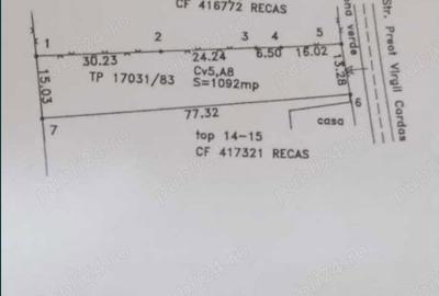Teren de 1100 mp, în Bazoș - 1