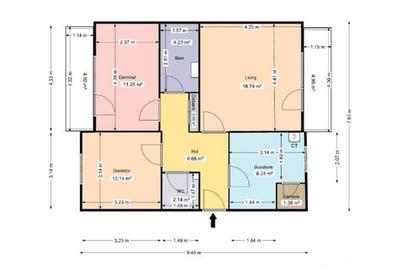 Apartament cu 3 camere decomandat în Mărăști