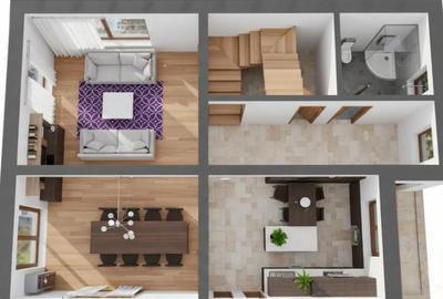 Casă cu 4 camere cu Teren 350 Mp în Tărlungeni - 3