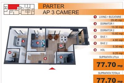 Comision 0%! Apartament 3 camere, EXCLUSIV in Blitz, zona Im Comision 0%! Apartament 3 camere, EXCLUSIV in Blitz, zona Im - 1