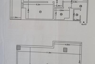 Apartament cu 3 camere decomandat, mobilat în Central - 20