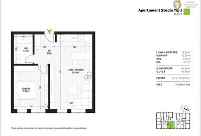 Apartament Tip Studio Nou de vanzare - complex rezidential - 2