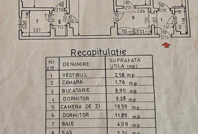 Apartament cu 3 camere semidecomandat, mobilat în Moșilor - 8