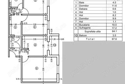 Apartament 3 camere de vanzare, Calafat - 3
