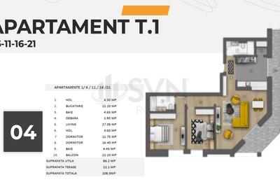 Apartament cu 3 camere decomandat în P-ța Unirii - 13