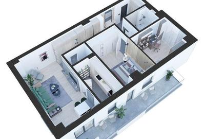 APARTAMENT CU 3 CAMERE DECOMANDAT, BLOC NOU, NICOLINA - 2