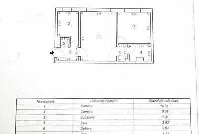Apartament cu 2 camere semidecomandat, mobilat în Casa de Cultură - 7