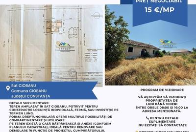 Teren de vânzare – Sat Ciobanu, comuna Ciobanu, județul Constanța - 1