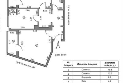Apartament cu 2 camere decomandat în Micro 13 - 2