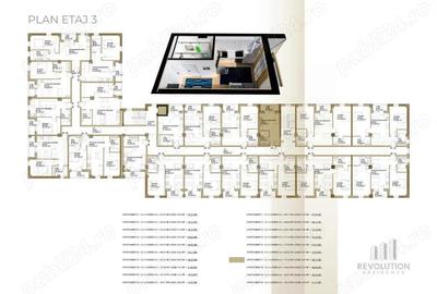 Apartament cu 3 camere decomandat în Republicii - 7