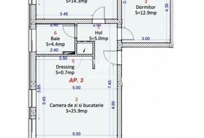 Apartament 3 camere - Selimbar Unimat COMISION ZERO - 13