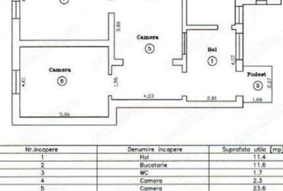 Apartament cu 3 camere semidecomandat în Favorit - 7