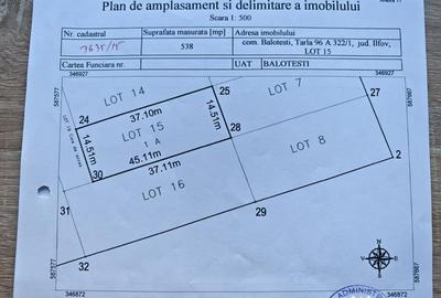 Teren de 538 mp, în Nord - 2