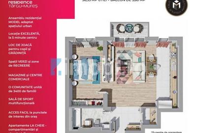 Apartament cu 2 camere + balcon si boxa, Targu Mures - 4