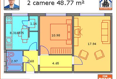 De inchiriat: Apartament 2 camere | Berceni | Renovat, Mobilat, Utilat - 8