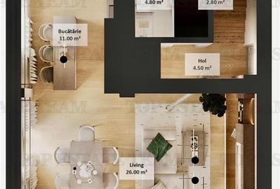 Vila 5 camere cu incalzire in pardoseala pe parter si etaj, mansarda locuibila, - 12