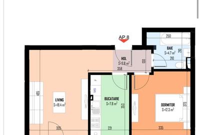 Apartament cu 2 camere în Central - 8