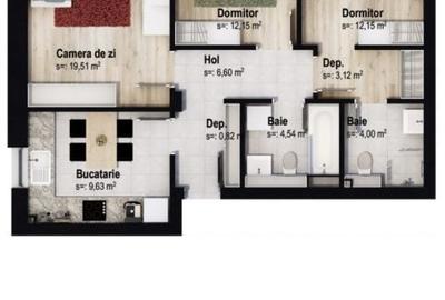 Apartament nou în zona tractorul, COD 8244 - 7