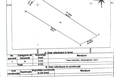 Teren de 4153 mp, în Comana - 1