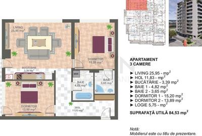 REA1024202 Dezvoltator Marriott 3 Camere Imobil Nou REA1024202 Dezvoltator Marriott 3 Camere Imobil Nou - 3