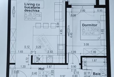 Apartament cu 2 camere semidecomandat în Titan - 7