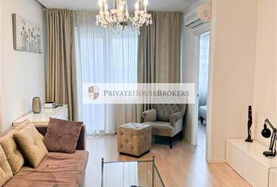 Apartament cu 2 camere semidecomandat, mobilat în Băneasa