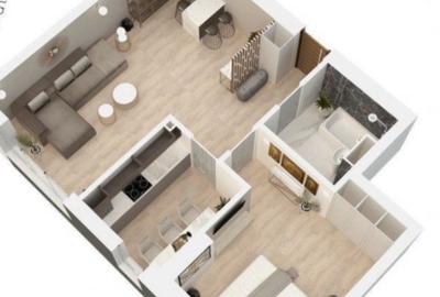 Apartament 2 camere, decomandat in Tomis Tower, Tomis Nord, 138000 euro - 1