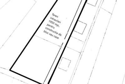 Teren intravilan in suprafata de 1950 mp, pretabil investitie, zona Campului