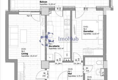 BLOC NOU! Apartament cu 2 camere, etaj 5, Tatarasi, 63mp, 88.600 euro BLOC NOU! Apartament cu 2 camere, etaj 5, Tatarasi, 63mp, 88.600 euro - 7