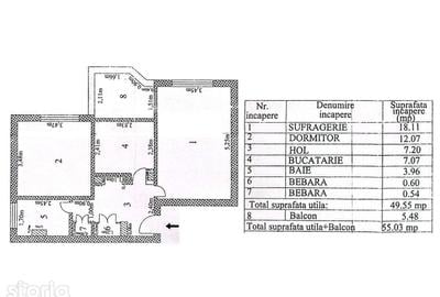 Apartament cu 2 camere, mobilat în Piața Centrală - 10
