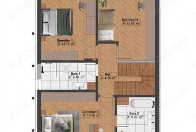 Vila P+1 finalizata, 145mp, pompa caldura, Bragadiru - 8