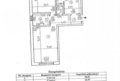 Apartament cu 2 camere decomandat în Central