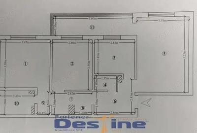 CUG- Apartament cu 3 camere decomandat, etaj 3/4 - 4