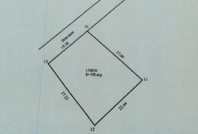 Teren de 551 mp, în Central - 2