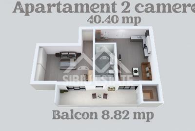 Apartament 2 camere, 40,40 mp - Zona Lacul lui Binder - 2