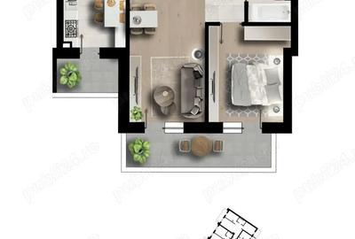 Apartament cu 2 camere în Păcii - 3