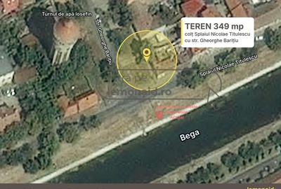 Teren Construcții intravilan de 349 mp, în Iosefin