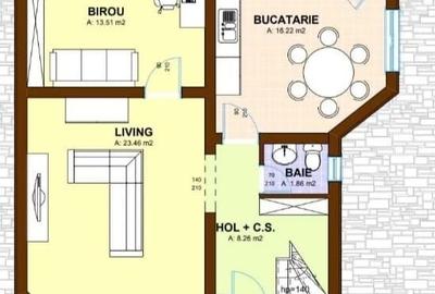 Casă cu 4 camere în Adunații-Copăceni