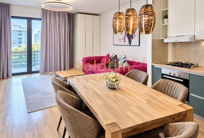 Apartament cu 2 camere decomandat, mobilat în Barbu Văcărescu